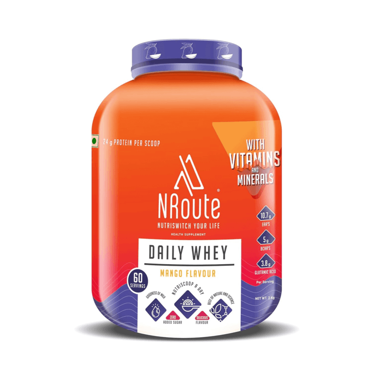 NRoute Daily Whey (Mango) Protein Powder, 2 KG. – Project Nutrition